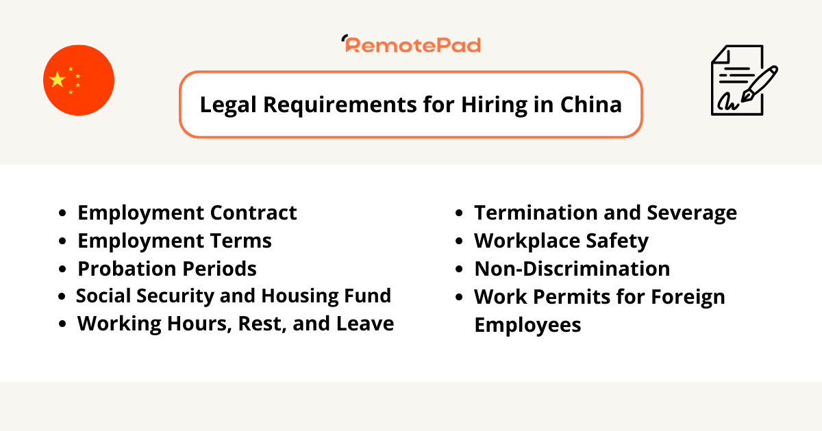 hire employees in china legal requirements