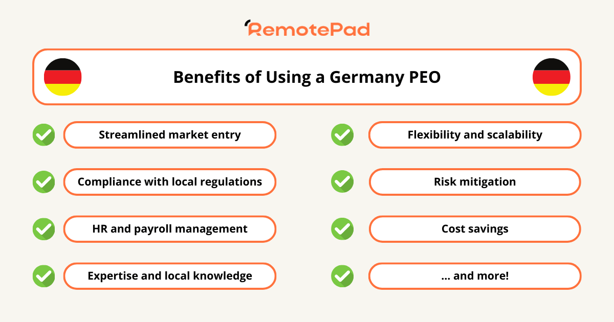 Germany PEO benefits are numerous